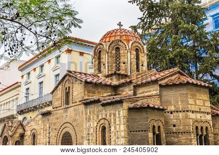 Agioi Theodoroi Ancient Greek Orthodox Byzantine Church Saint Theodori Athens Greece.  Church Dates 