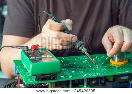Repair Of A Powerful Uninterruptible Power Supply Unit In The Service Center