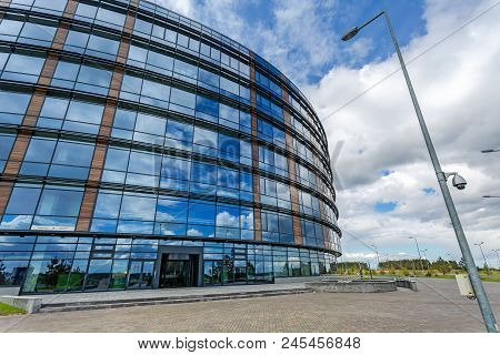 Innopolis, Russia - June 11, 2018: Modern Building Of Technopark Named A. S. Popov In It-village In 