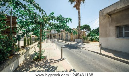 Nicosia, Northern Cyprus -august 7, 2017 : Building In The Nicosia