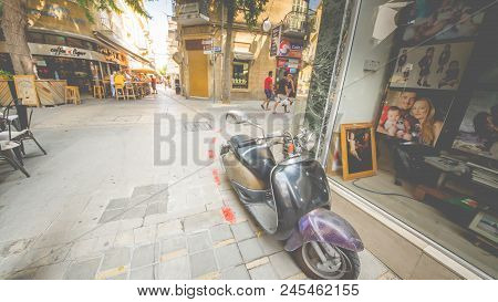 Nicosia, Northern Cyprus -august 7, 2017:streets Of Old Nicosia View