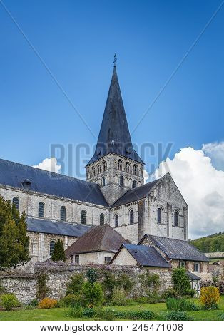 Saint-georges De Boscherville Abbey Is A Former Benedictine Abbey Located In Seine-maritime, France.