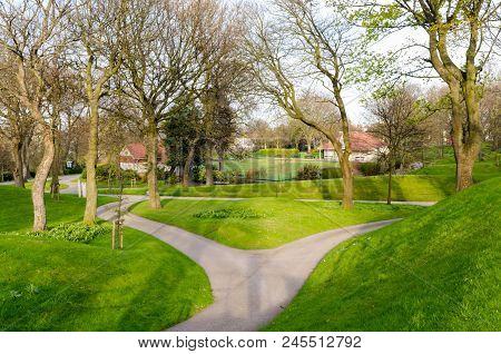 Pathways Through Mowbray Park, Sunderland, Tyne & Wear