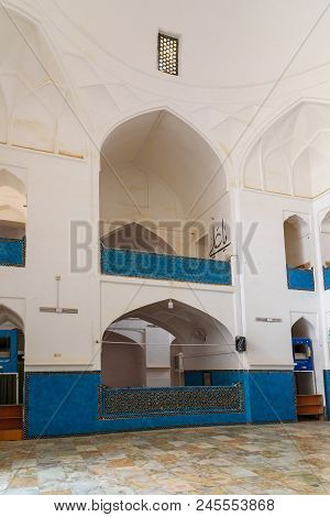 Yazd, Iran - March 23, 2018: Interior Of Amir Chakhmaq Mosque Or Dahouk Mosque