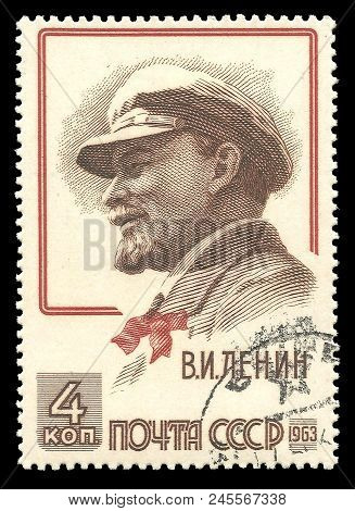 Ussr - Circa 1963: Stamp Printed By Ussr, Color Edition On Heads Of State, Shows 93rd Birth Annivers