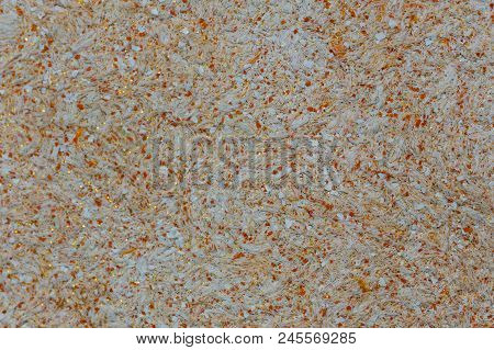 Colorful Brown Background Of Modern Materials. Background Of Threads With Green And Yellow Spots