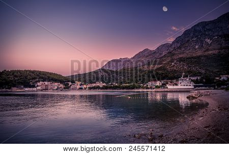 Peaceful Morning In Drvenik Village In Croatia