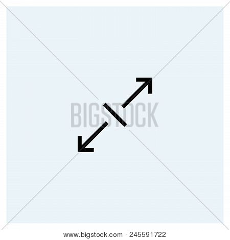 Diagonal Icon Vector Icon On White Background. Diagonal Icon Modern Icon For Graphic And Web Design.