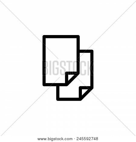 Copy Vector Icon On White Background. Copy Modern Icon For Graphic And Web Design. Copy Icon Sign Fo