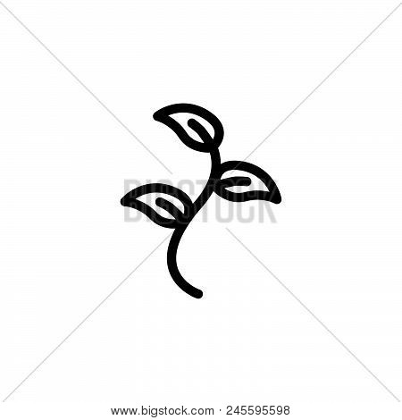 Plant Vector Icon On White Background. Plant Modern Icon For Graphic And Web Design. Plant Icon Sign