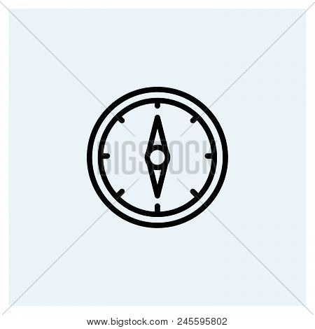 Compass Icon Vector Icon On White Background. Compass Icon Modern Icon For Graphic And Web Design. C