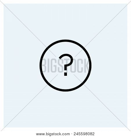Question Mark Icon Vector Icon On White Background. Question Mark Icon Modern Icon For Graphic And W