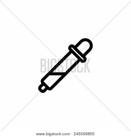 Eyedropper Vector Icon On White Background. Eyedropper Modern Icon For Graphic And Web Design. Eyedr