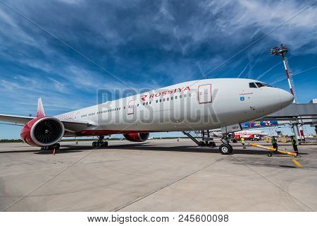 Rostov-on-don, Russia - 17 June 2018: Boeing 777-300er Of Rossiya Airlines In Platov International A