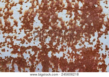 Rusted Metal Corrugated Metal Background.rusty Meta. Old Metal
