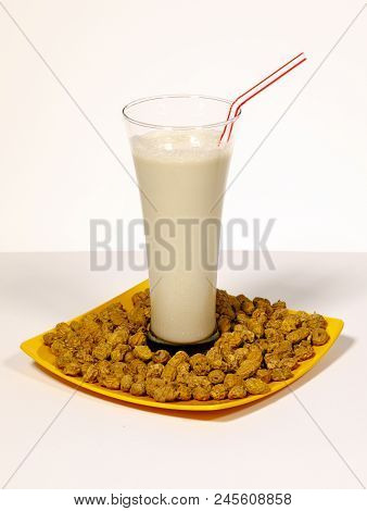 Horchata And Fartons A Traditional Spanish Snack Eaten In Summer