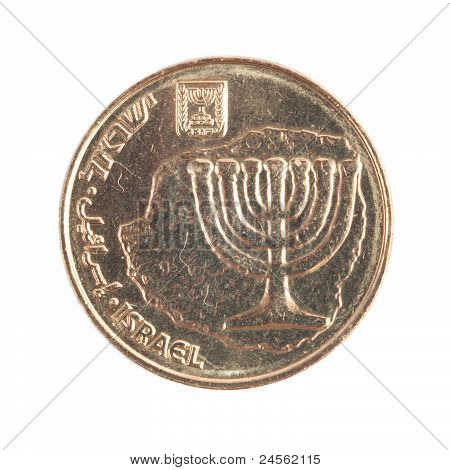 Dieci centesimi Nuovo Sheqel israeliano - retro