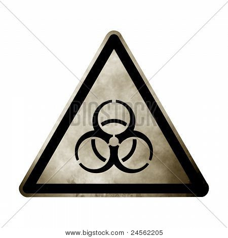 Grunge Bio Hazard Zeichen