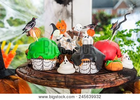 Table Set For Halloween Dinner