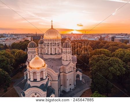 Cathedral Of The Nativity Of Christ In Riga, Latvia