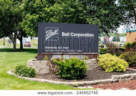 Monticello - Circa June 2018: Ball Corporation Metal Packaging Division. Ball Provides More Beverage