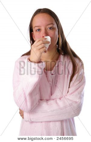 Petite fille malade