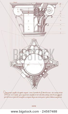 Chapiter คงวาดร่างลำดับสถาปัตยกรรมคอมโพสิต บิตแมปคัดลอก ID 84869275 เวกเตอร์ของฉัน