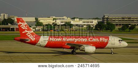 Passenger Airplane At The Airport