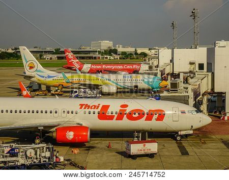 Passenger Airplane At The Airport