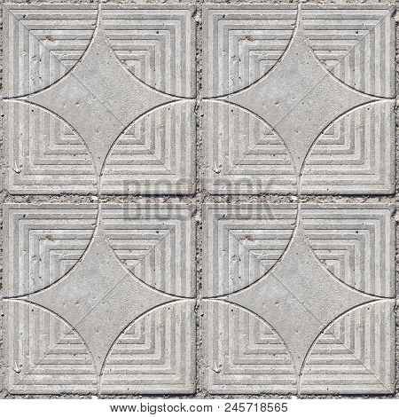 Abstract Seamless Pattern For Designers With Concrete Causeway Road