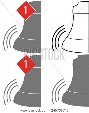 Notification Icon Vector, Material Design, Social Media Element, Twt User Interface Sign, Eps, Twet 