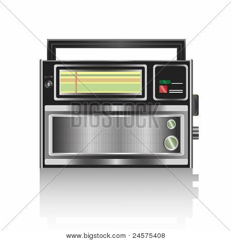 Rádio realista Vector