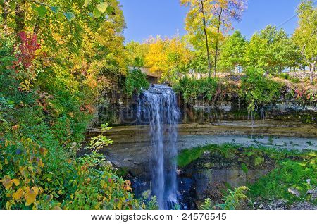 Minnehaha Falls, podzim