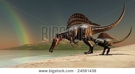 A Spinosaurus szivárvány