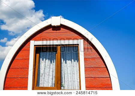 Typical Norwegian Houses. Made In The Shape Of A Barrel