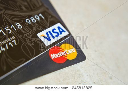 Heap Of Credit Cards, Visas And Mastercard, With Us Dollar Accounts, Ukraine.