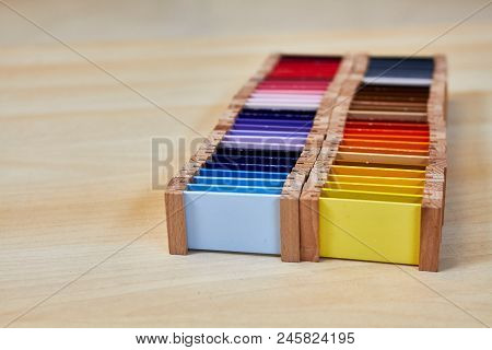 Montessori Color Wood Color Gamut Box For School