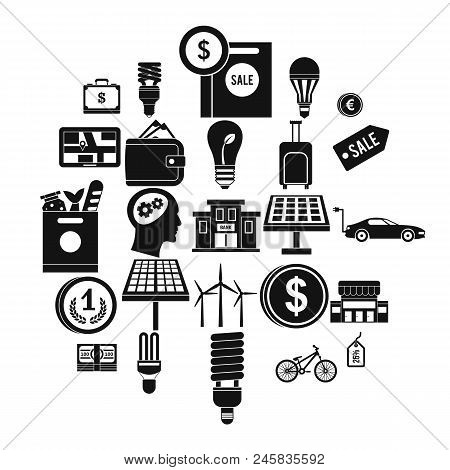 Monetary Relations Icons Set. Simple Set Of 25 Monetary Relations Vector Icons For Web Isolated On W
