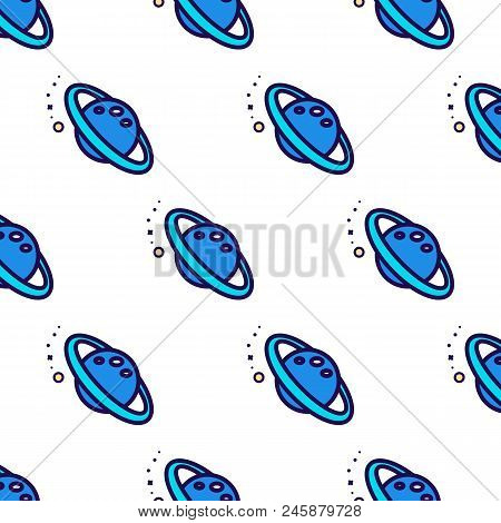 Modern Seamless Pattern With Space Cosmos. They Can Be Used To Decorate Your Print Designs: Packing 