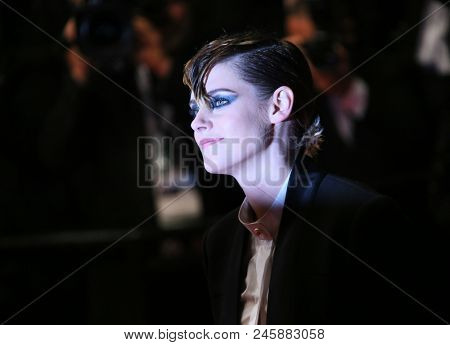  Kristen Stewart attends the screening of 'Knife + Heart (Un Couteau Dans Le Coeurr)' during the 71st annual Cannes Film Festival at Palais des Festivals on May 17, 2018 in Cannes, France.