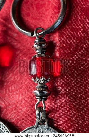 Beautifulcolorful  Bead Used As A Part Of An Earring
