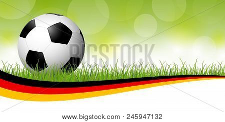 Soccer Ball With German Banner