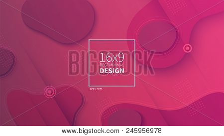 Futuristic Design Pink Background. Templates For Placards, Banners, Flyers, Presentations And Report