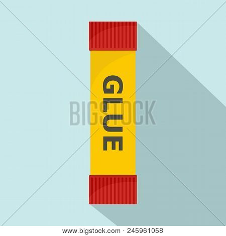 Glue Stick Icon. Flat Illustration Of Glue Stick Vector Icon For Web Design
