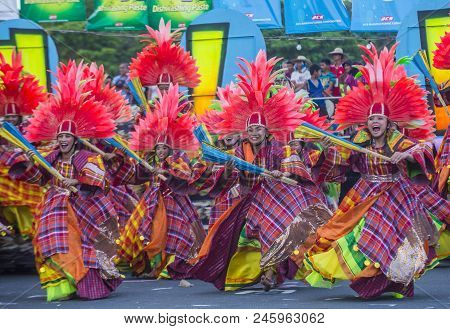 Manila , Philippines - April 27 :participants In The Aliwan Fiesta In Manila Philippines On April 27
