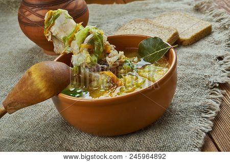 Kapusta - Belarusian Cabbage Soup , Close Up