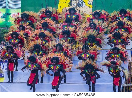 Manila , Philippines - April 27 :participants In The Aliwan Fiesta In Manila Philippines On April 27