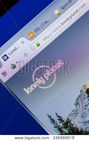 Ryazan, Russia - June 16, 2018: Homepage Of Lonelyplanet Website On The Display Of Pc, Url - Lonelyp