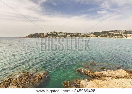 Mediterranean Sea In Costa Brava, S'agaro,catalonia,spain.