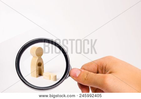 A Wooden Figure Of A Woman With A Void From Which A Child Fell. The Concept Of The Loss Of A Child, 